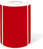 2×3 Inch Red Removable Thermal Labels, Self-Adhesive Square Direct Thermal by Yeachlaing