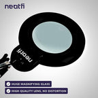 Neatfi XL Bifocal LED Magnifying Lamp, 7-Inch Acrylic Lens, 5D/20D Magnification - Image 2