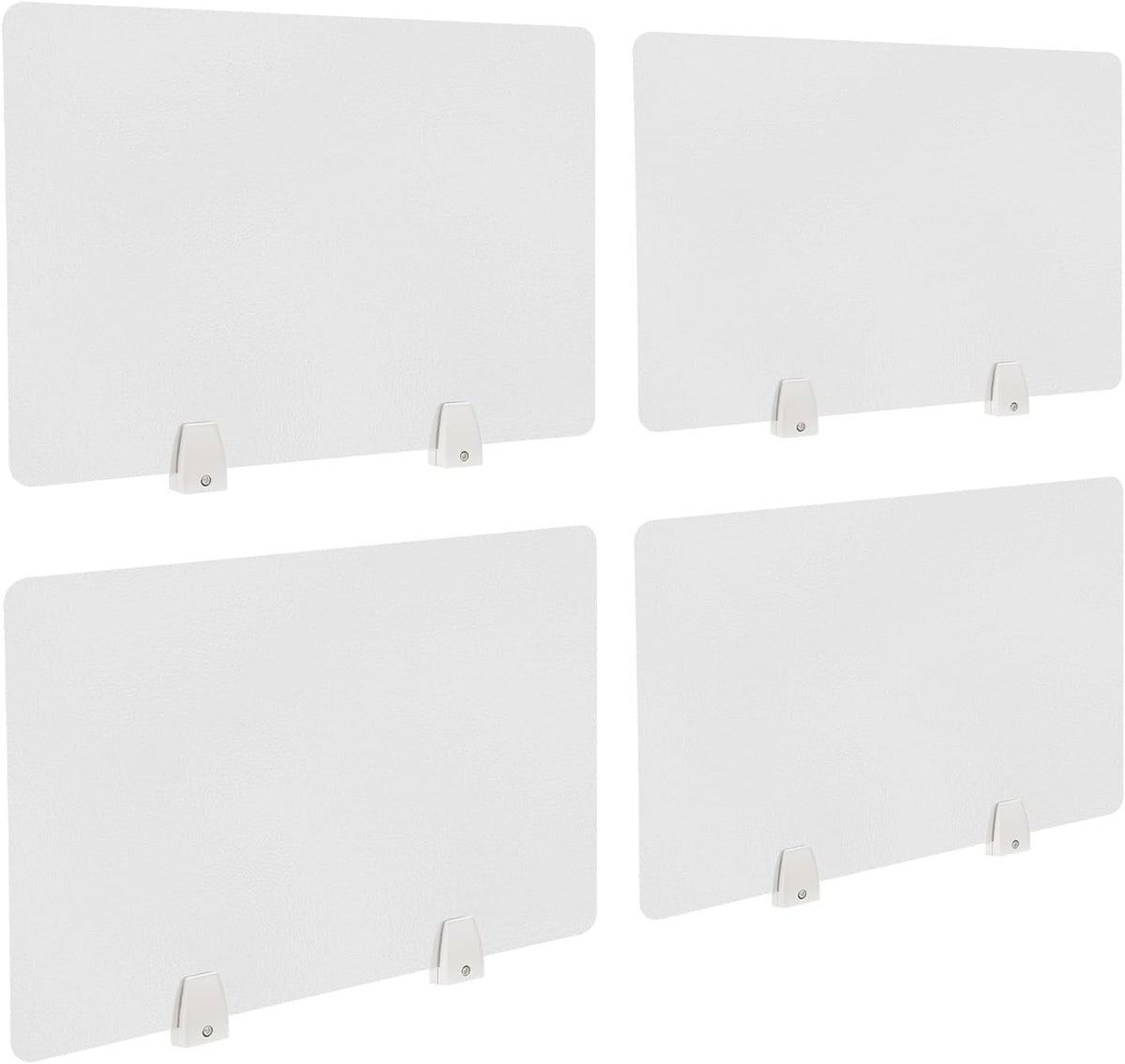 4PCS Desk Dividers Office Partitions, Privacy Desk Panel Protective, Frosted