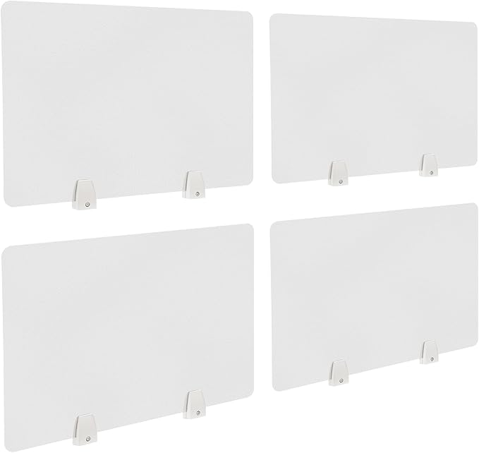 4PCS Desk Dividers Office Partitions, Privacy Desk Panel Protective, Acrylic by AngelcityCC