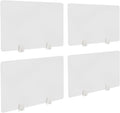 4PCS Desk Dividers Office Partitions, Privacy Desk Panel Protective, Acrylic by AngelcityCC