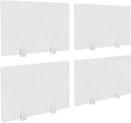 4PCS Desk Dividers Office Partitions, Privacy Desk Panel Protective, Acrylic by AngelcityCC