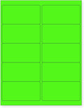 8-1/2 x 11 Neon Color High Light Fluorescent Labels by NextDayLabels