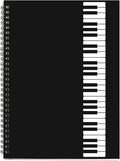 Music Notebook, Blank Sheet Note book, Cardboark Spiral NoteBook Manuscript by MAXCURY