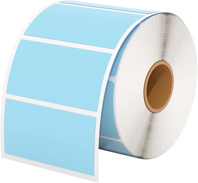 MUNBYN 2.25"x1.25" Thermal Sticker Labels, 1000 Sheets/Roll by MUNBYN
