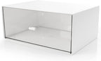 Desk Drawer Organizer, Stackable Storage Drawers, Plastic White Desk Organizers by kulusion