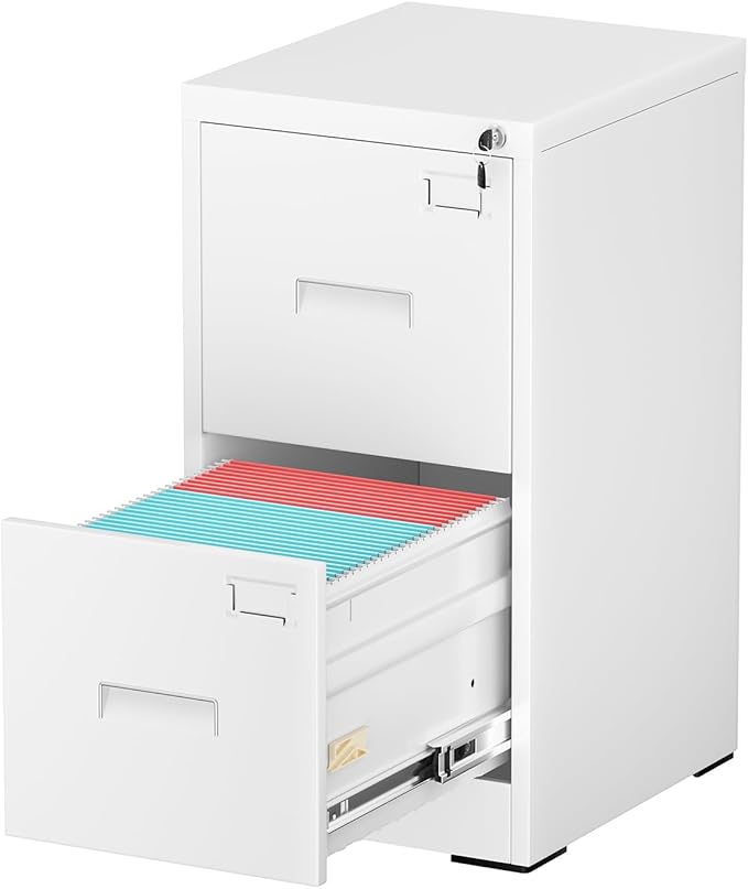 INTERGREAT 2 Drawer File Cabinet, Lockable Vertical File Office Cabinet by INTERGREAT