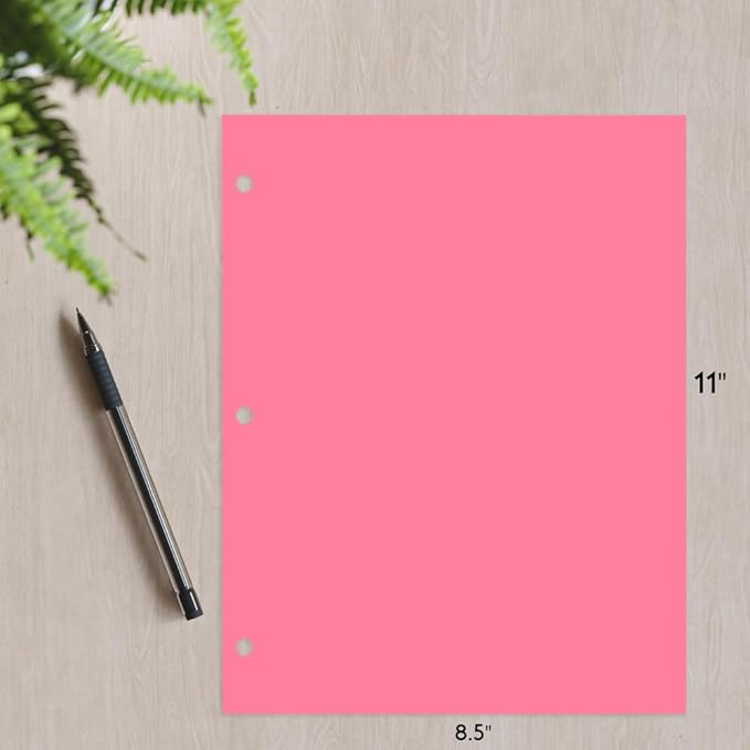Copy And Printing Color Paper, 20 Lb. 3 Hole Punch 500 Sheets Per Ream. - Image 3