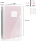 Uquelic 50-Pocket Clear Binder - Image 4