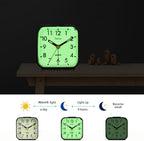 Tinload Small Battery Operated Analog Travel Alarm Clock Silent Non Ticking - Image 3