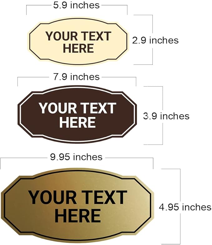 Custom Victorian Wall or Door Sign – Personalized Plastic Sign - Image 4