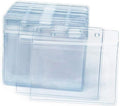 200 Pcs Clear Plastic Horizontal Name Badge ID Card Holders by Orcielo
