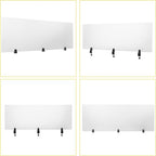 Acrylic Free Standing Screen, 60”W x 22”H Desk Divider Sound Absorbing Cubicle - Image 4