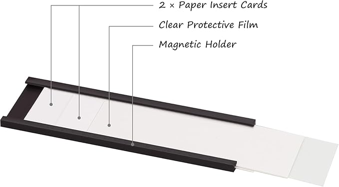 Realth C Channel Magnetic Label Holders 30 Pack 3'' x 4'' - Image 5