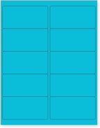 NextDayLabels - 8-1/2 x 11" Neon Color High Light Fluorescent Labels by NextDayLabels