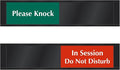 SmartSign In Session Do Not Disturb/Please Knock Slider Door Sign by SmartSign