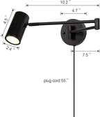 Ahaloye 2 Pack Plug in Wall Sconce - Image 6