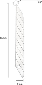 Gomake 100pcs Knife Replacement Blades, 30 Degree Carbon Steel 9mm Snap Off - Image 8