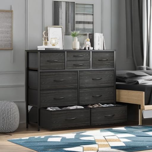 LUMTOK 10-Drawer Dresser, Fabric Dressers Drawers - Image 5