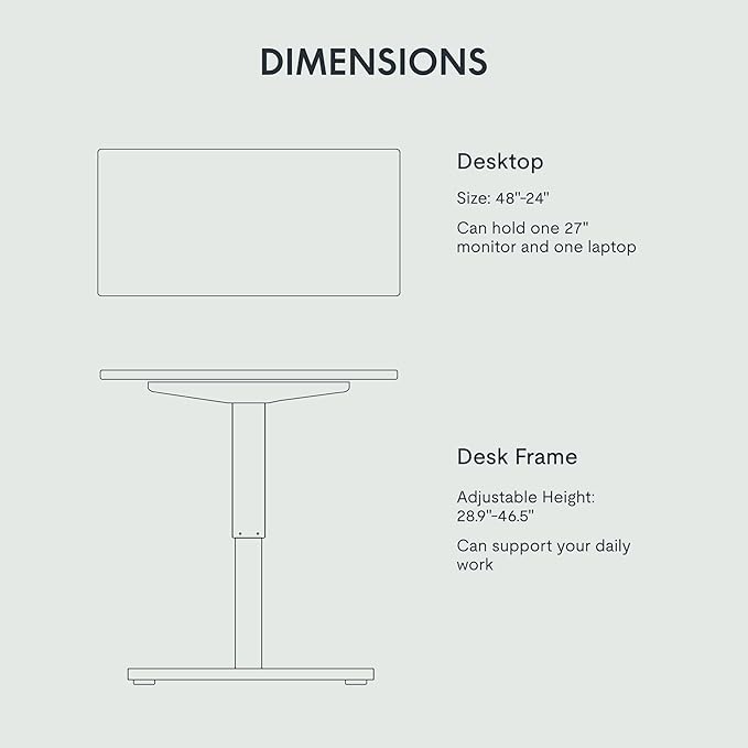 FLEXISPOT EN1 One-Piece Standing Desk - Image 5