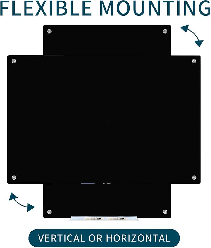 Magnetic Whiteboard, Tempered Glass White Board Frameless, Home School Supplies - Image 7