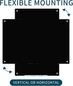 Magnetic Whiteboard, Tempered Glass White Board Frameless, Home School Supplies - Image 7