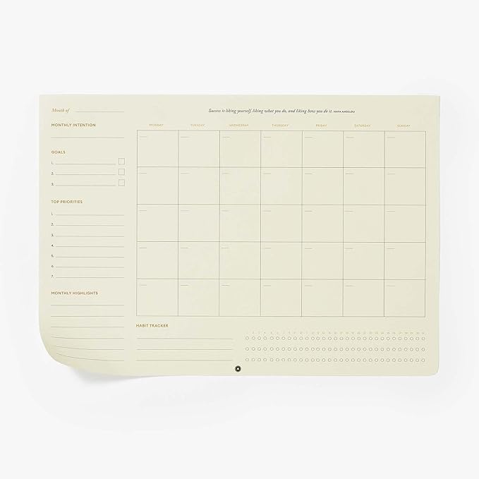 Intelligent Change Monthly Desk Pad, 2-Year Productivity Planner, Tear-Out - Image 7