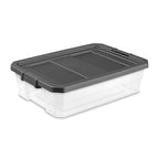 Sterilite 24-Pack Modular Stacker Box, Durable Clear Plastic Storage Bins by Sterilite