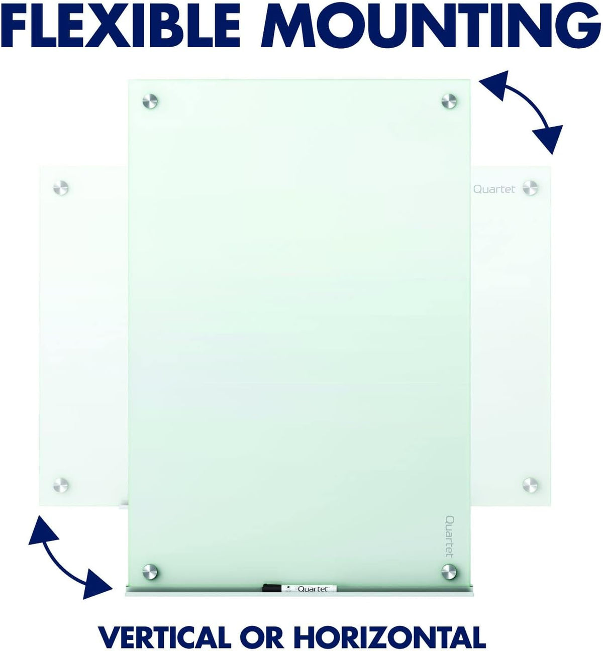 Quartet Whiteboard, Glass Dry Erase Board, Magnetic, 6' x 4', Infinit...