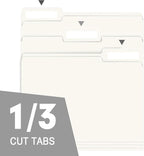 File Folder, RAZCC 150 Pack 1/3 Cut Tab File Folders Letter Size, Folders - Image 3