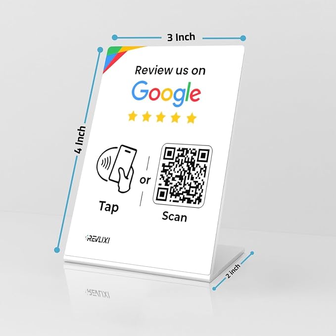 REVLIXI Google Review Stand- Boost Reviews w/Reusable Google Review Tap Card - Image 5