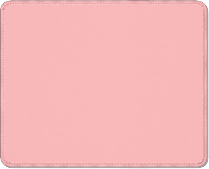Auhoahsil Pink Mouse Pad, 12 x 10 Inch Square Mousepad, 3mm Thick Rubber Mouse by Auhoahsil