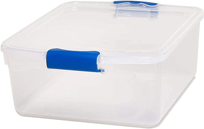 HOMZ 4-Pack 15.5 Quart Latching Lid, and Bathroom Organization - Image 10