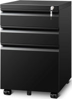 guizeeopo filing cabinets for home office, mobile file, main product view
