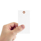 SmartSign 5.25 x 2.625 inch “White” Blank Tyvek Shipping Tags - Image 2