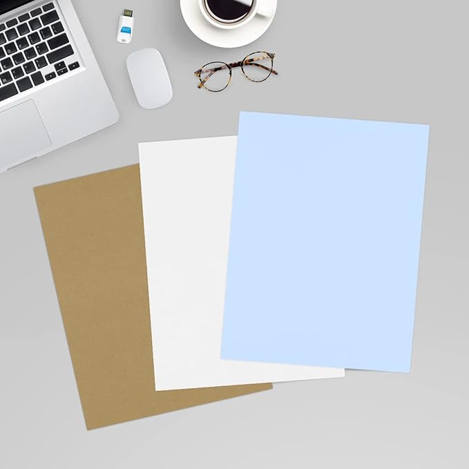 LUXPaper 8.5" x 11" Paper | Letter Size | Baby Blue | 80lb. Text | 250 Qty - Image 6