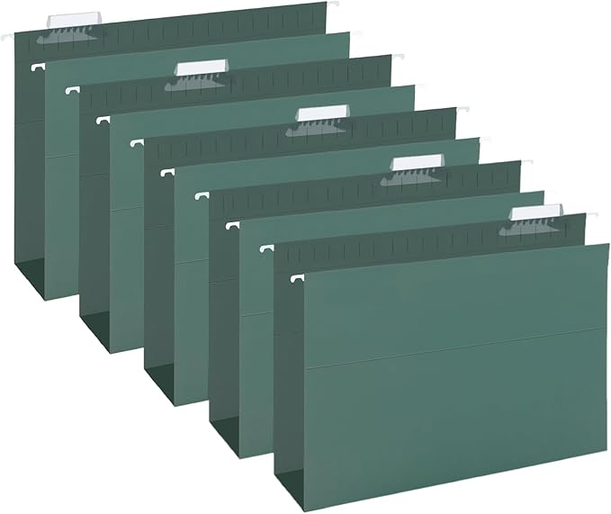HERKKA Extra Capacity Hanging File Folders, 30 Pack Reinforced Legal Size by HERKKA