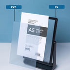 ECKEK ABS Plastic Sign Holder, Menu Displays T Shape Sign Stand, Rotating - Image 9