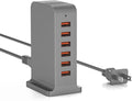 VPSUN USB Charger 6 Port 50W Multi USB Tower Charging Station by VPSUN
