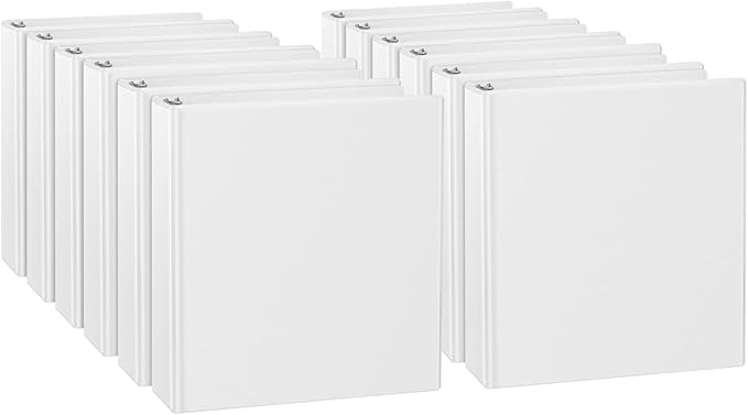 CIXILDTS 1-inch 3 Ring Binder Fit US Letter Size Paper, View Binder by CIXILDTSOffice