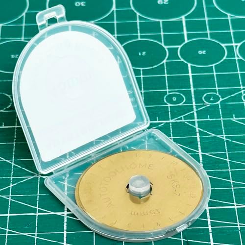 Titanium Coated 45mm Rotary Cutter Blades 50 Pack Rotary Blades for Fabric