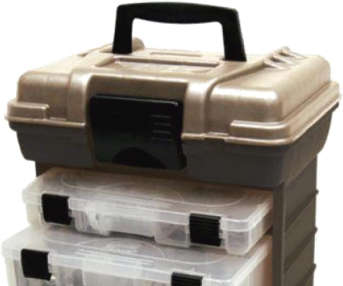 Plano Molding 1363 Stow N Go Toolbox, Graphite Gray and Sandstone