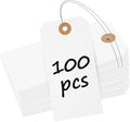 Uniclife 100 Pcs Manila Tags White Blank Shipping Tags by UnicLife