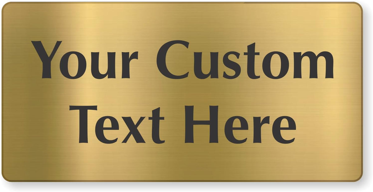 SmartSign Custom Brass Sign