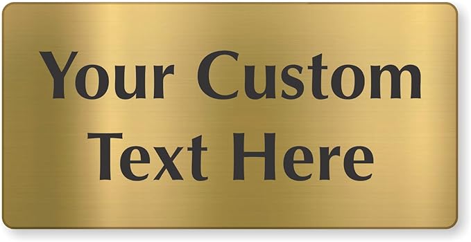SmartSign Custom Brass Sign by SmartSign
