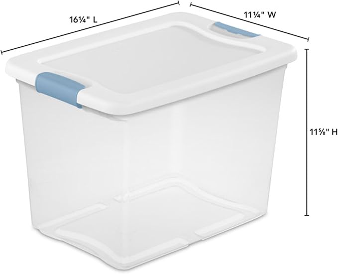 Sterilite 12-Pack Latching Box, Under Bed Storage Bins - Image 2