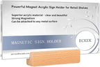 ECKEK Magnetic Sign Holder Grip Holder, Powerful Magnet, Acrylic Sign Holder by ECKEK