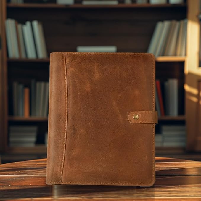 Leather Village Leather Portfolio Organizer - Image 8