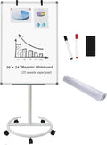 BIBOC Mobile Dry Erase Board – 36x24 inches Magnetic Portable Whiteboard Stand by BIBOCOFFIC