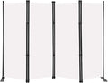 MAYOLIAH 4 Panel Room Divider Screen 6Ft Tall Foldable Privacy Dividers Indoor by MayoliahHome